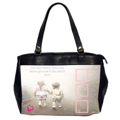 Oversize office bag-love your children - Oversize Office Handbag (2 Sides)
