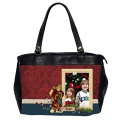Christmas/Santa-Oversize Office Handbag (2 sides)