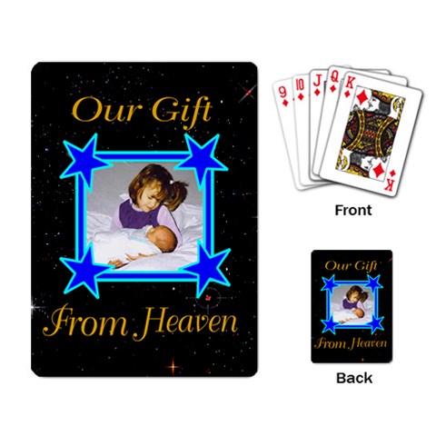 Gift From Heaven Playing Cards By Kim Blair Back