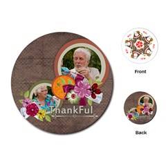 thank you - Playing Cards Single Design (Round)