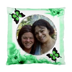 Green Floral Corner Pillow tw2o sides - Standard Cushion Case (Two Sides)