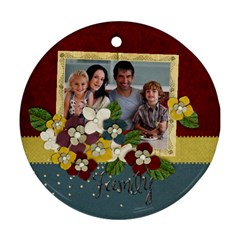 Family-Round ornament (2 sides) - Round Ornament (Two Sides)
