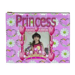 Pink Princess Cosmetic Bag XL 2 sides - Cosmetic Bag (XL)