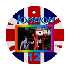 London 12 Round Ornament (2 sided) - Round Ornament (Two Sides)