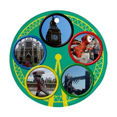 My London  Round Ornament (2 Sided) - Round Ornament (Two Sides)