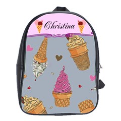 Ice Cream Book Bag Large - School Bag (Large)