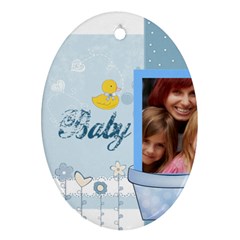 baby - Oval Ornament (Two Sides)