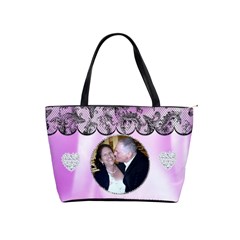 Pink Satin Classic shoulder bag - Classic Shoulder Handbag