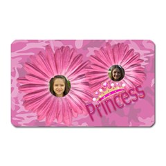 Princess pink camo rectangular magnet - Magnet (Rectangular)