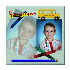 School Bus Tile Coaster