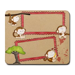 monkey mouse pad  - Collage Mousepad