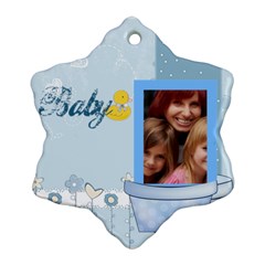 baby - Snowflake Ornament (Two Sides)
