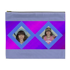 Purple and Pink Cosmetic Bag large - Cosmetic Bag (XL)