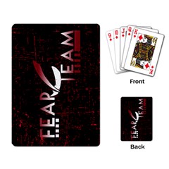 FEAR Team Playing Cards - Playing Cards Single Design (Rectangle)