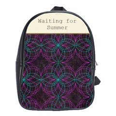 swirly book bag - School Bag (Large)