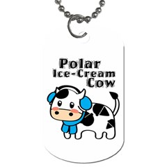 Polar Ice-Cream Cow Dog Tag - Dog Tag (One Side)