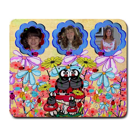 Ladybug Family Mousepad By Kim Blair 9.25 x7.75  Mousepad - 1
