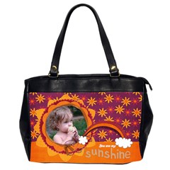 Autumn Rainbow/sunshine-Oversize Office handbag (2 sides)
