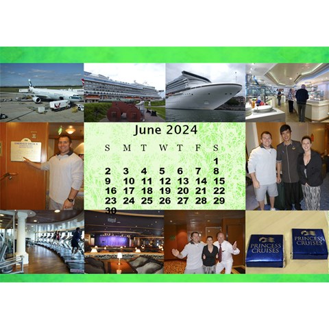 Our Travels Desktop 8 5x6  Calendar By Deborah Jun 2024