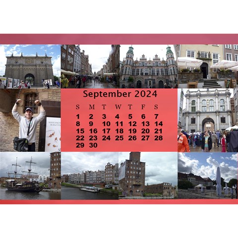 Our Travels Desktop 8 5x6  Calendar By Deborah Sep 2024