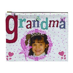Grandma pink dots Cosmetic Bag (XL)