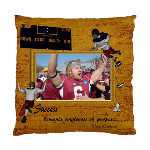 Football Cushion Case (one Side) Front