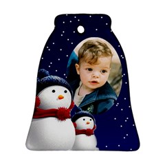 Snowmen Bell Ornament (2 sided) - Bell Ornament (Two Sides)