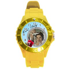 Our Day Round Plastic Sport Watch Large - Round Plastic Sport Watch (L)