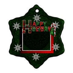 Happy Holidays Ornament - Ornament (Snowflake)