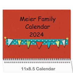 2024 new calendar - Wall Calendar 11  x 8.5  (12-Months)