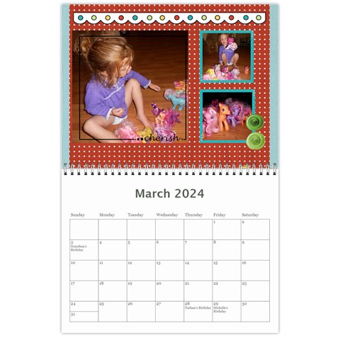 2024 New Calendar By Martha Meier Mar 2024