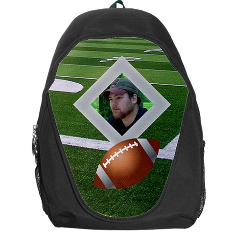 Football Backpack Bag By Kim Blair Front