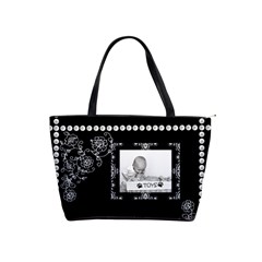 Black Pearl Classic Shoulder Handbag