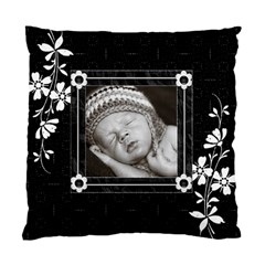 Black and White Cushion Case (2 sided) - Standard Cushion Case (Two Sides)