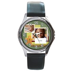 xmas - Round Metal Watch