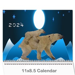2024 Animal calendar 2 - Wall Calendar 11  x 8.5  (12-Months)
