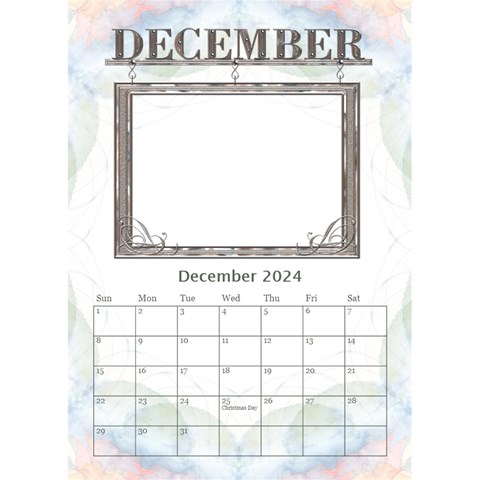 Pretty Desktop Calendar 6 x8 5  By Lil Dec 2024