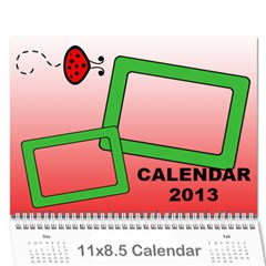 Ladybug - Calendar 2013 - Wall Calendar 11  x 8.5  (12-Months)