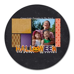 halloween - Collage Round Mousepad