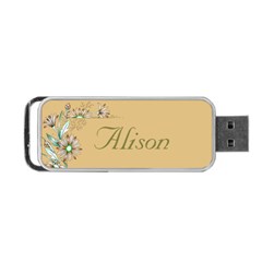 Floral USB Flash  2(2 sided) - Portable USB Flash (Two Sides)