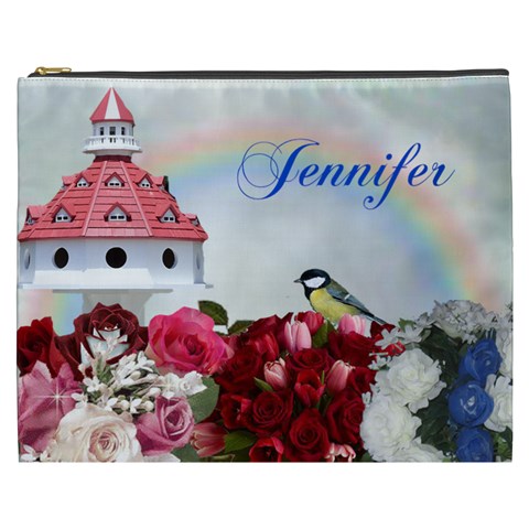 Rose Garden Cosmetic Bag (xxxl) 2 Sides By Kim Blair Front