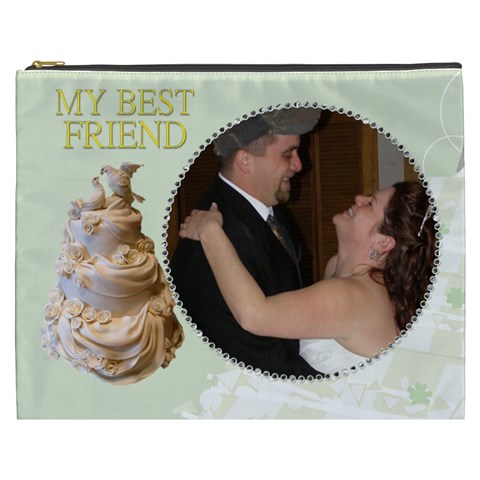 Our Wedding Cosmetic Bag (xxxl) 2 Sides By Kim Blair Front
