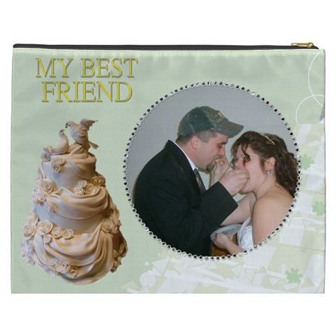 Our Wedding Cosmetic Bag (xxxl) 2 Sides By Kim Blair Back