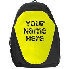 Bright Yellow Personalized Name Backpack Rucksack - Backpack Bag