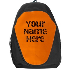 Bright Orange Personalized Name Backpack Rucksack - Backpack Bag