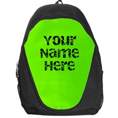 Neon Green Personalized Name Backpack Rucksack - Backpack Bag