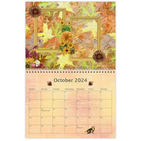 Seasonal Calendar 11 X 8 5 (12 Months) By Spg Oct 2024