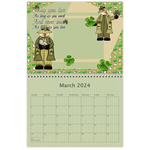 Seasonal Calendar 11 X 8 5 (12 Months) By Spg Mar 2024