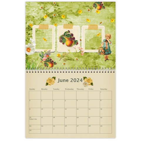Seasonal Calendar 11 X 8 5 (12 Months) By Spg Jun 2024