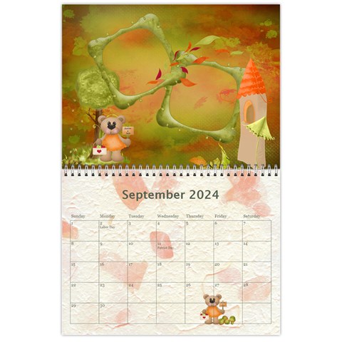 Seasonal Calendar 11 X 8 5 (12 Months) By Spg Sep 2024